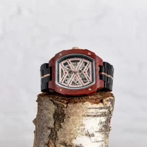 The Mahogany - Handmade Natural Wood Wristwatch