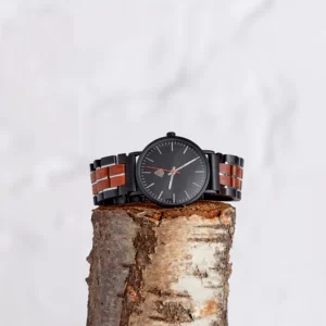 The Rowan, handmade wooden wristwatch