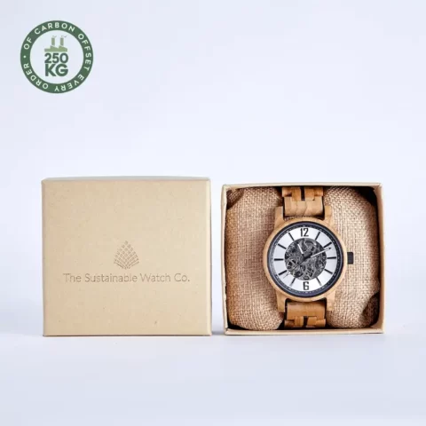 Detailed view of The Sycamore timepiece at The Gents Store